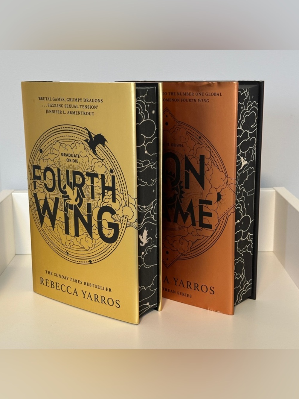 Fourth Wing & Iron Flame Waterstones Editions by Rebecca Yarros